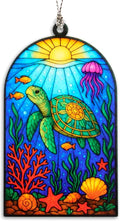 Bring Ocean Beauty to Your Christmas Tree, Christmas Ornaments 2026, Sea Turtle Gifts for Women, Acrylic Hanging Ornaments Ocean Turtle Pendant Decorations, Beach Christmas Ornaments for Home Decor