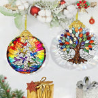 Hummingbird Stained Glass Thank You Gifts for Women Christmas Tree Decorations Crystal Ornaments Appreciation Gifts for Coworkers Teacher Best Friend Boss Birthday Gifts for Mom Car Hanging Ornament