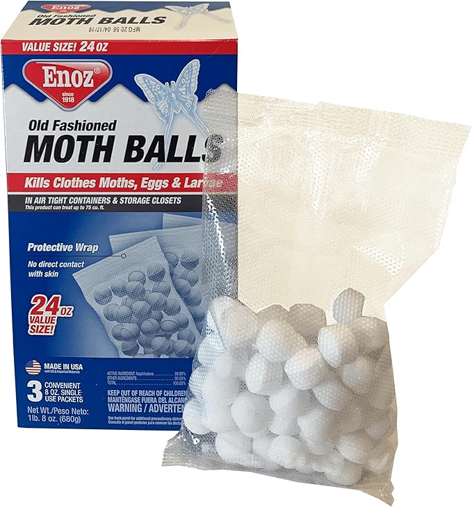 Made in The USA Old Fashioned Moth Balls - 24 Oz