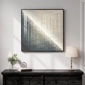 Framed Modern Black and Gold Abstract Wall Art, Contemporary Luxury Bright Prints Paintings Artwork for Walls, Geometric Pictures for Living Room Entryway Hallway Dining Bedroom Wall Decor 24x24 In
