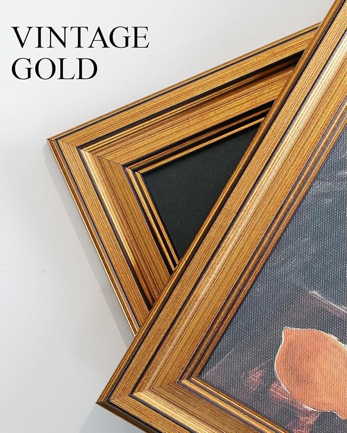 VIYYIEA Vintage Gold Framed Wall Art for Living Room, Owl Canvas Prints Home Decor, Sketch Painting Picture, Bedroom Wall Decor Gifts for Friends or Family -【Owl】-(10L x 8W)