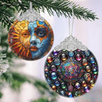 Alchemy Stained Glass Hanging Ornament - Christmas Tree Decoration Idea