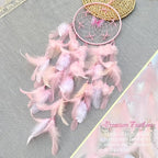 Handmade Feather Dream Catchers, Dream Catchers for Girls with Butterfly, Art Room Decoration for Kids Bedroom, Home Decoration Wedding Party Blessing Gift (Blue)