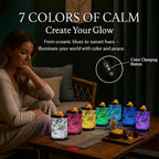 Leyoue Electric Wax Melt Warmer PTC Heating Plate with 7 Colors LED Changing Light Wax Warmer Fragrance Warmer for Home Office Gifts & Decor(Underwater World)