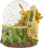Precious Moments Disney Winnie The Pooh Bear 203704 Resin/Glass Musical Snow Globe - Don't Feed The Bear