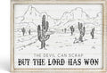 Putuo Decor Bohemian Western Wall Decor, Artistic Cowboy Prints, Square Wall Pediments for Living Room and Hallway (Cactus)