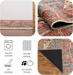 Keen Home Design 3x5 Rug - Machine Washable Entry Rug with Non-Slip Backing, Ideal for Enteryway, Kitchen, Bathroom, Laundry Room - Vintage, Easy Clean, Durable, Low Pile Rug - (3' x 5')