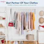 HOUSE DAY White Plastic Hangers 60 Pack, Clothes Hangers with Non Slip Hooks, Durable & Space Saving Coat Hanger, Light-Weight Clothing Hanger, Perfect Closet Organizer for Everyday Use
