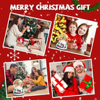 Christmas Snow Globe with LED Light Musical Snowflakes Holiday Decoration Gift, 5.9 Inch Santa Claus and Christmas Tree Water Globe.