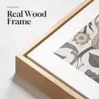 Framed Vintage William Morris Canvas Wall Art Set of 3, Large Neutral Floral Artwork Prints, Botanical Nature Aesthetic Wall Decor for Living Room, Bedroom, Hallway and Office, Total Size 30x60