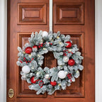 Haute Decor Adapt Adjustable Wreath Hanger, Top & Length Adjustable (Matte White)