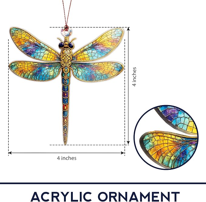 Christmas Women Gifts 2026 - Christmas Ornaments 2026 - Dragonfly Ornament - Dragonfly Gifts for Women - Christmas Women Decoration Ornaments