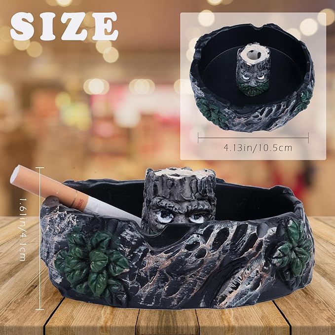 Cute Ashtray Cool Ashtrays for Cigarettes, Outdoor Ash tray Resin Ashtray Decor for Home Office, Ornament Gifts