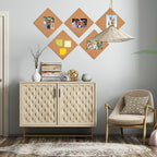Cork Board Tiles 12"x12" - 1/2" Thick - 8 Pack Cork Tiles - Bulletin Board - Mini Wall (8pack) (8pack 30.5 * 30.5 * 1.2)