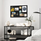 DAHAPYBOO Cork Board with Linen Black 2Pack,Bulletin Board 30"x20", Corkboards for Office Home School Message Board or Vision Board Decoration.