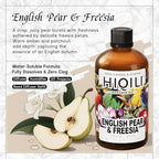 HIQILI English Pear &Freesia Diffuser Oil, Long-Lasting Refill for Humidifiers & Reed Diffusers, Hotel-Grade Scent, Suitable for Home Use - 3.38 Fl Oz