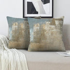 Grey and Beige Abstract Art Contemporary Pillow Cover, Modern Neutral Decorative Throw Pillows Cushion Cover for Bedroom Sofa Living Room 26 x 26 Inch Set of 2