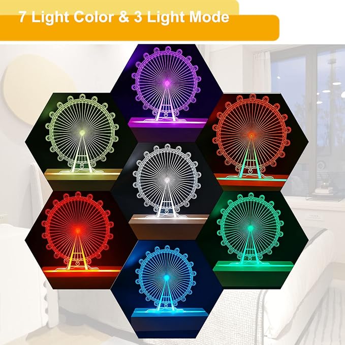 6 inch Rectangle Display Pedestal, Colorful Rectangle Led Lights Display Base, Crystal Wooden Lighted Base Stand for Acrylic, Crystal, Night Light, Glass Resin Art