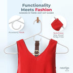 Neaties Heavy Duty Clothes Hangers 50+ Pack (72 Count) – Made in the USA – 8lb Capacity Plastic Hangers for Adult Clothing – Durable for Pants, Coats, Jackets, or Jeans – Black
