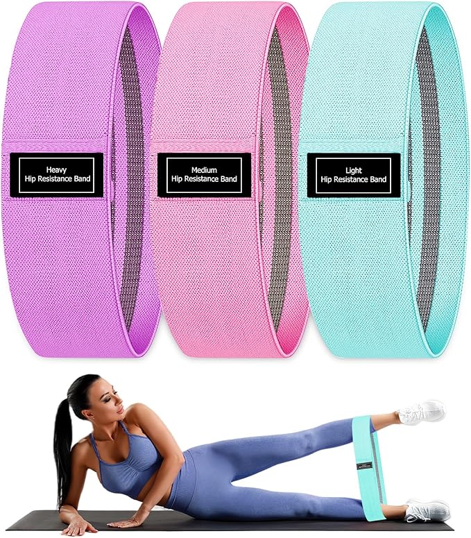 Resistance Bands, Fabric Workout Bands for Women & Men