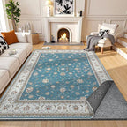 Waterproof Rug Pad, Thick 6x9 ft Under Area Rug Carpet Pad, Non Slip Felt Rug Pads for Hardwood Floors, Keep Carpets in Place Soft and Prevent Rug from Wrinkling or Buckling