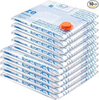MEIQIHOME Vacuum Storage Bags, Space Saver Sealer Bags,Vacuum seal bags for clothing, Pillows, Comforters, Blankets, Bedding,10 COMBO
