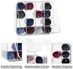 Tie Rack Organizer, Clear Tie Organizer Box, Acrylic Tie Display Rack for 16 Ties Storage, Tie Box Organizer for Men Tie Holder (Transparent)