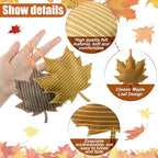 Tudomro 27 Pcs Fall Tree Decoration Autumn Thanksgiving Leaves Tree Ornaments Thanksgiving Decor 3D Felt Leaves Pumpkin Autumn Hanging Ornaments for Home Decor Party Favors(Maple Leaf Style)