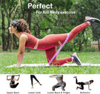 Resistance Bands Set for Women & Men –12" Heavy Duty Natural Rubber Exercise Loop Bands for Legs, Glutes, Strength Training, Stretching, Physical Therapy, Home Workouts-Pack of 5 with Carry Pouch