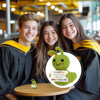 Mini Positive Progress Caterpillar – Motivational Crochet Doll for Kids Teens Adults, Small Encouragement Gifts for Students, Back to School Study Desk Decor, Uplifting Plush Reminder