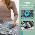 Vacuum Storage Bags with Electric Pump, Space Saver Vacuum Seal Bags with Pump, Sealer Compression for Clothes, Comforters, Blankets, Bedding, 10 Large