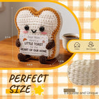 Cute Toast Doll Mother's Day Birthday Gifts for Moms,Mom Gifts from Daughter Son,3.4x2.8x2.2In Mother's Day Mom Toast Crochet Doll