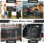 6 Pack Extra Heavy Duty Large Moving Bags with Reinforced Zipper & Wide Handles, Waterproof Storage Bins for Clothes, College Dorm, Travel, and Home Organization, Gray