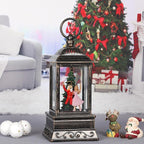 Christmas Snow Globe Decorations, Musical Glitter Nutcracker Lantern with 6H Timer, USB/Battery Powered Lighted Décor for Home, Tabletop, Gift Box