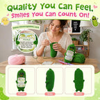 OASSIE Inspirational Gifts for Women Men - Emotional Positive Pickle Crochet - Funny Birthday Relaxation Gifts for Women Daughter Sister Friend Coworkers Teachers Nurses