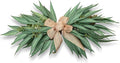 24 Inch Artificial Eucalyptus Greenery Swag with Rustic Linen Bow, Farmhouse Mantel & Wall Decor for Spring, Summer and Year-Round Home or Wedding Decoration(1PCS)