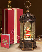 Extra Large Christmas Snow Globes Christmas Lantern, 12.99" Musical Snow Globe with 8 Songs, Santa Snowglobe for Kids Adults, 6H Timer Dual Power, Lighted Christmas Decorations Indoor Gifts