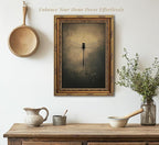 Vintage Gold Framed Wall Art Retro Dark Dragonfly Painting Canvas Prints Gothic Insect Picture Wall Decor Rustic Farmhouse Animal Poster Artwork for Living Room Bedroom Bathroom, 16x24in