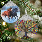 Tree of Life Stained Glass Orament - Christmas Ornament - Christmas Decorations for Tree - Holiday Present ldeas - Gift Exchange