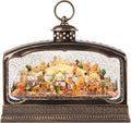 Large Nativity Scene Christmas Snow Globes, 10.83" Electric Light up Snow Globe Christmas Village, Festive Song 6H Timer & Dual Power, Musical Snowglobes Christmas Decorations Indoor Xmas Snowglobe