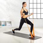 Amazon Basics Resistance Bands for Stretching, Strength Training and Exercise, Set of 3, Orange/Green/Pink
