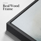 Large Framed Abstract Nature Landscape Wall Art for Living Room, 3 Piece Blue Watercolor Canvas Prints Paintings Artwork for Walls, Misty Lake Mountain Pictures for Hallway Office Wall Decor 24x36 In