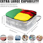 Clear Storage Bags with Zipper, 75L Extra Large Capacity - Closet, Underbed Storage Organizer for Clothes, Bedding, Comforter, Toys, Pillow & Blanket, 3 Pack