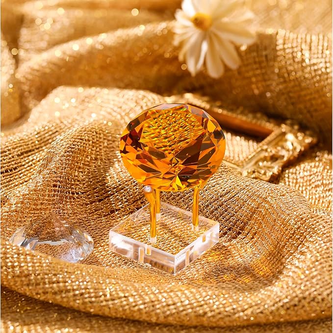 Weysat 4 Pack Clear Acrylic Display Stand, Metal 3 Peg Rock Display Easel Stands for Fossil Coral Crystal Geodes Rock Mineral Agate Small Collectibles Acrylic Holder (2”x2”x2”,Gold)