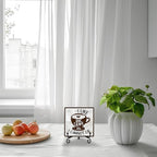 Coffee Bar Decoration, Coffee Decor Sign, I Like Big Cups, Farmhouse Home Kitchen Wooden Plaque with Iron Stand, Coffee Station Decor for Coffee Coner-A10