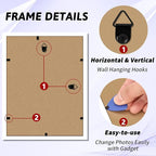 NEXCOVER Diploma Frame White 10 Pack, 8.5 x 11 Certificate Frame with HD Plexiglass, 8.5 by 11 Picture Frames for Documents, Photos, Posters, Artworks, Horizontal and Vertical Wall Display