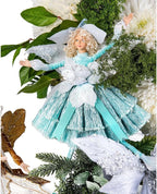 STP GOODS Christmas Decor Collectible Doll 12" Figurine for Home Decor & Holiday Posable Fairy Doll Indoor Christmas Fairy Christmas Seasonal Decoration Collectible Christmas Doll (Fairy in Red)