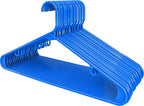 Utopia Home Plastic Hangers 30 Pack - Clothes Hanger with Hooks - Durable & Space Saving (Blue)