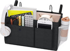 Edudif Bedside Caddy Bedside Organizer with Fixed Straps & Water Bottle Holder, Bunk Bed Caddy ideal for Home, Dorm, Hospital, Crib, Versatile Bedside Storage Solution