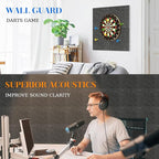 DOLLAR BOSS Felt Cork Board Tiles, 4 Packs 12" x 12" 1/2" Thick Cork Bulletin Board Self Adhesive Acoustic Panels Soundproof Corkboards for Walls with 40 Pushpins for Home Office Kitchen School, Grey